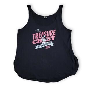 Black/Red/White Green Flash Split Crop Tank, Women's S